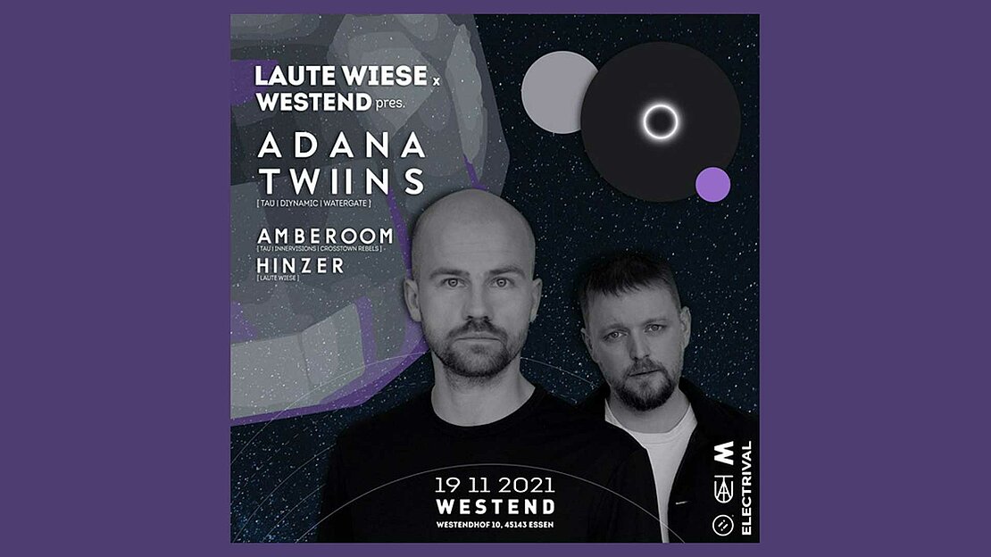 Veranstaltungsposter "Laute Wiese - Electro im Westend Club"